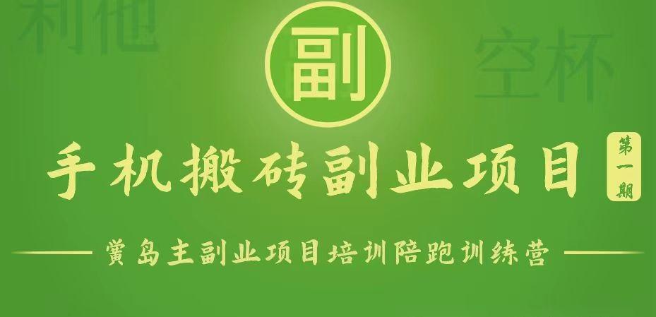 手机搬砖小副业项目训练营1.0，能用手机做的简单小副业-云创项目库