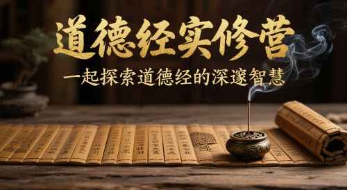 道德经实修营，一起探索道德经的深邃智慧-云创项目库