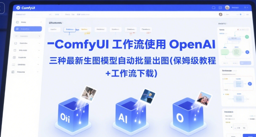 ComfyUI 工作流使用 OpenAI 三种最新生图模型自动批量出图(保姆级教程+工作流下载)-云创项目库