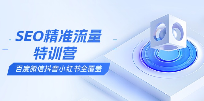 SEO精准流量特训营，百度微信抖音小红书全覆盖，带你搞懂搜索优化核心技巧-云创项目库
