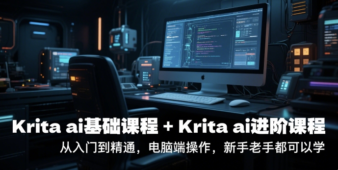 krita ai基础课程+Krita ai进阶课程，从入门到精通，电脑端操作，新手老手都可以学-云创项目库
