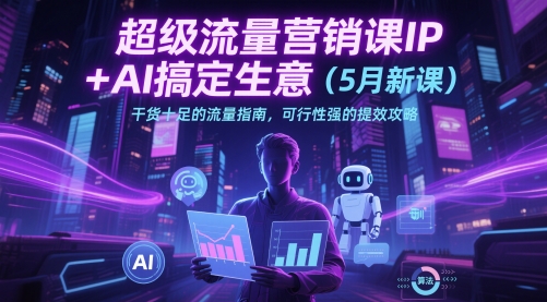 超级流量营销课IP+AI搞定生意(5月新课)干货十足的流量指南，可行性强的提效攻略-云创项目库