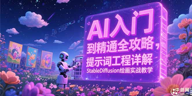 AI入门到精通全攻略，提示词工程详解，StableDiffusion绘画实战教学-云创项目库