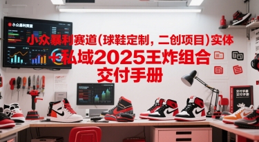 小众暴利赛道(球鞋定制，二创项目)实体+私域2025王炸组合  交付手册-云创项目库