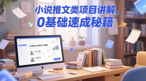 小说推文类项目讲解，0 基础速成秘籍-云创项目库