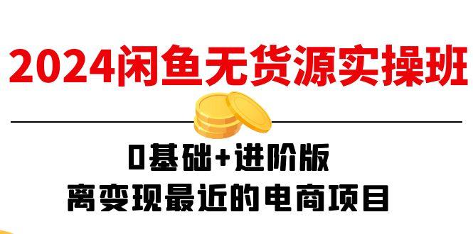 2024闲鱼-无货源实操班：0基础+进阶版，离变现最近的电商项目(15节-云创项目库
