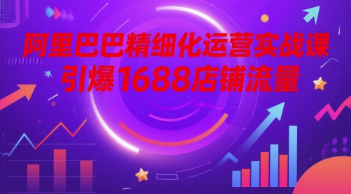 阿里巴巴精细化运营实战课，引爆1688店铺流量-云创项目库