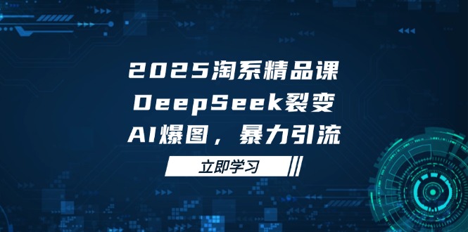 2025 淘系精品课，DeepSeek 裂变，AI 爆图，暴力引流-云创项目库