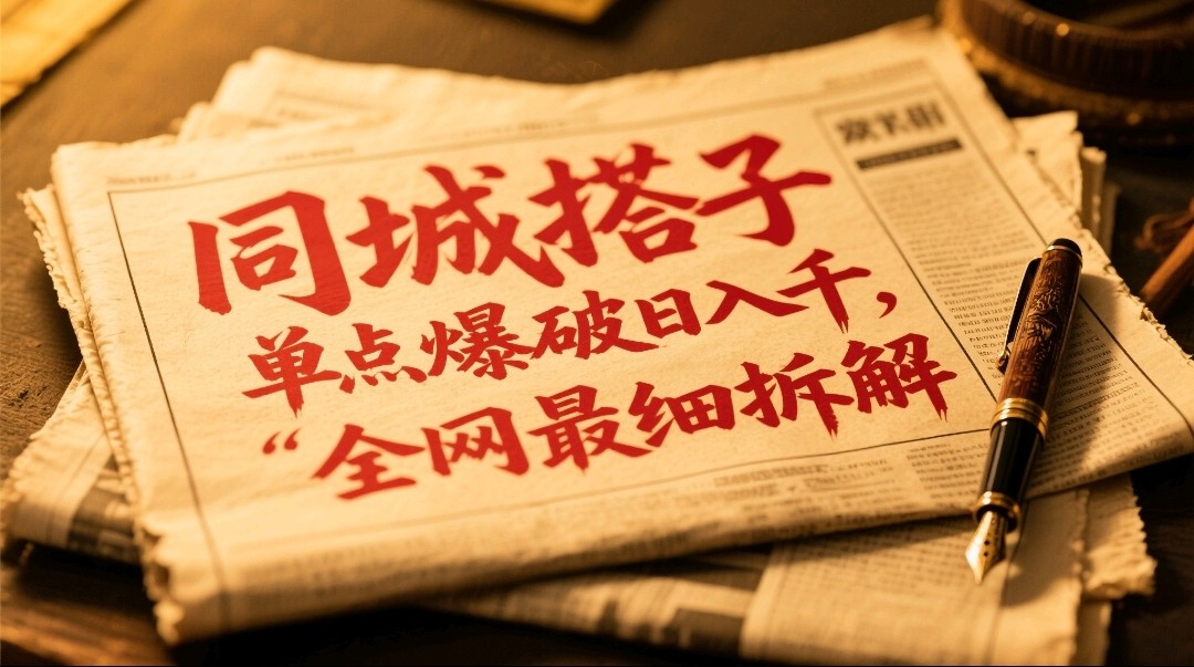 同城搭子群19.9单点爆破日入千，搭子组局月入万，全网最细拆解-云创项目库