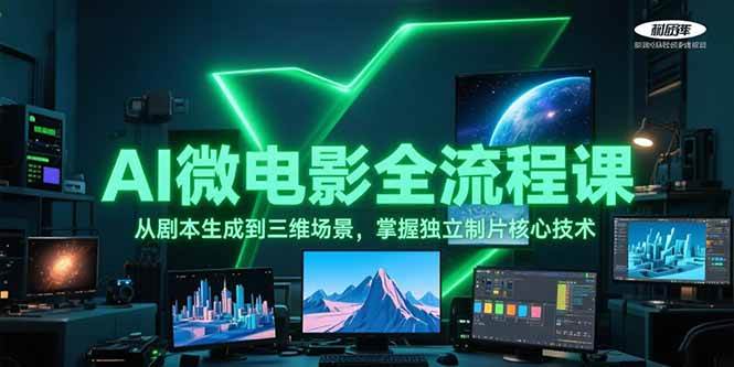 AI微电影全流程课，从剧本生成到三维场景，掌握独立制片核心技术-云创项目库