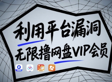 利用平台漏洞，无限撸网盘VIP会员，用户亲测有效!【漏洞原理+操作演示】-云创项目库