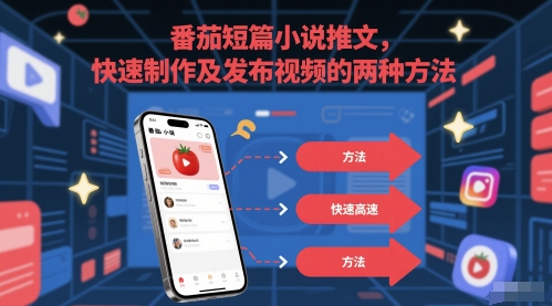 番茄短篇小说推文，快速制作及发布视频的两种方法-云创项目库