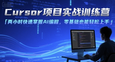 Cursor项目实战训练营，两小时快速掌握AI编程，零基础也能轻松上手-云创项目库