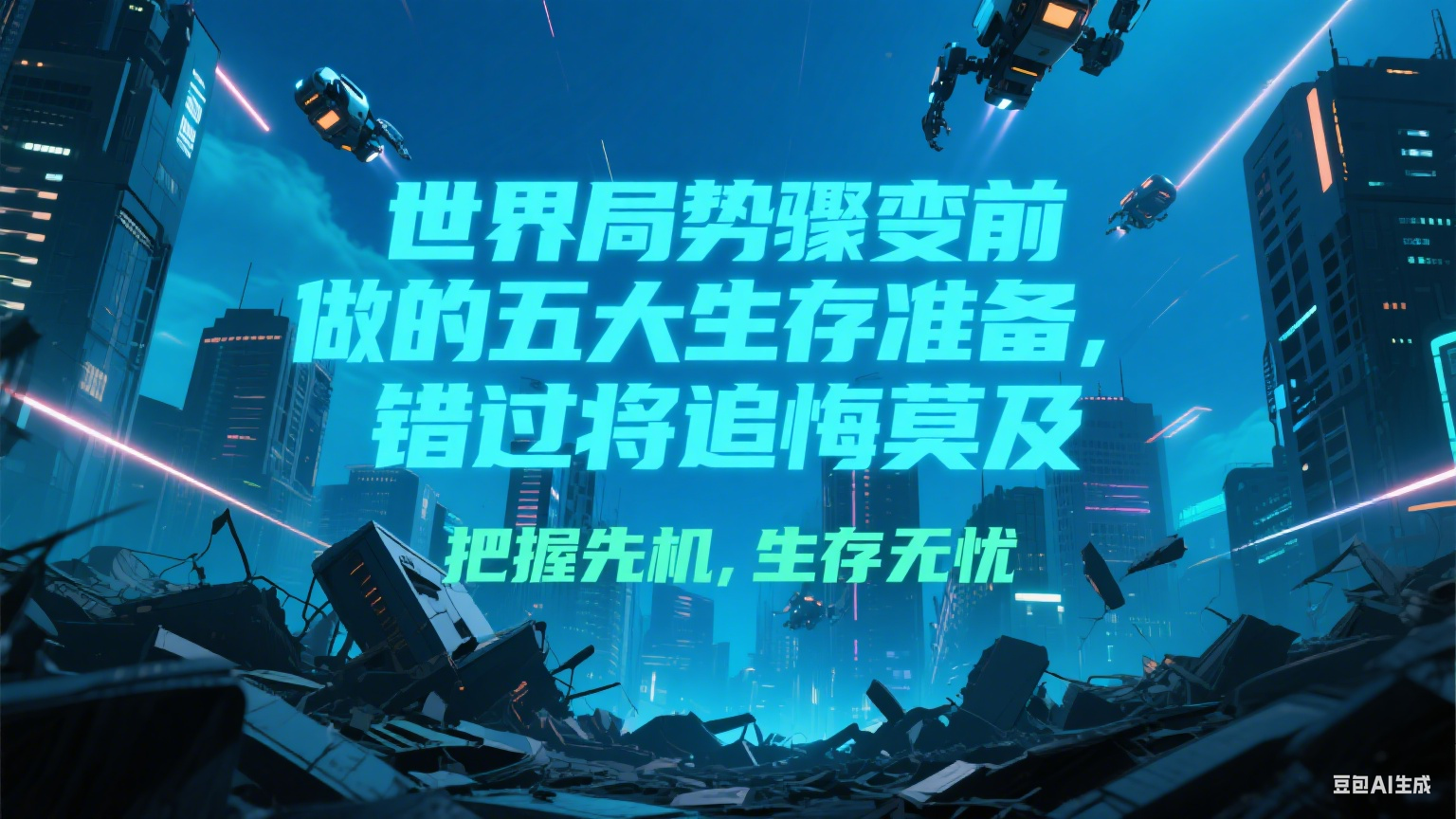 付费文章《世界局势骤变前必做的五大生存准备，错过将追悔莫及》-云创项目库