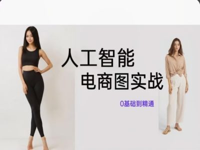 人工智能SD电商图实战，ai绘图0基础到精通-云创项目库