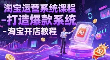 淘宝运营系统课程-打造爆款系统-淘宝开店教程-云创项目库