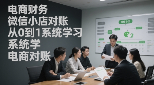 电商财务微信小店对账，从0到1系统学习电商对账-云创项目库