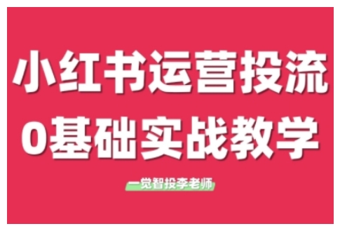小红书运营投流，小红书广告投放从0到1的实战课，学完即可开始投放(更新)-云创项目库