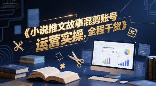 小说推文故事混剪账号运营实操，全程干货-云创项目库
