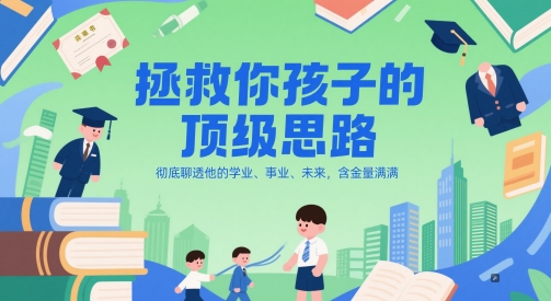 付费文章：拯救你孩子的顶级思路，彻底聊透他的学业、事业、未来，含金量满满-云创项目库