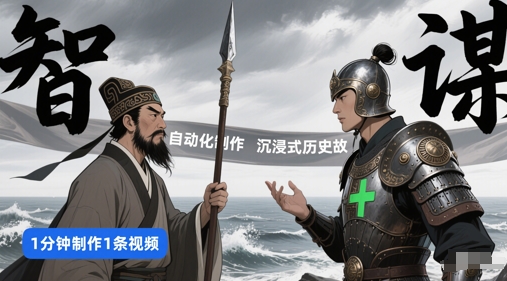 扣子工作流一键生成沉浸式历史故事，一天工作量，3分钟搞定-云创项目库