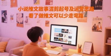 小说推文故事混剪起号及运营思路，看了做推文可以少走弯路-云创项目库