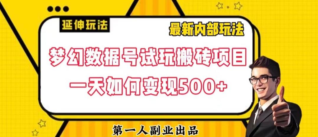 数据号回归玩法游戏试玩搬砖项目再创日入500+【揭秘】-云创项目库