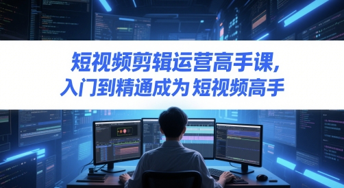 短视频剪辑运营高手课，入门到精通成为短视频高手-云创项目库