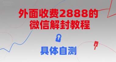 外面收费2888的微信解封教程，具体自测-云创项目库